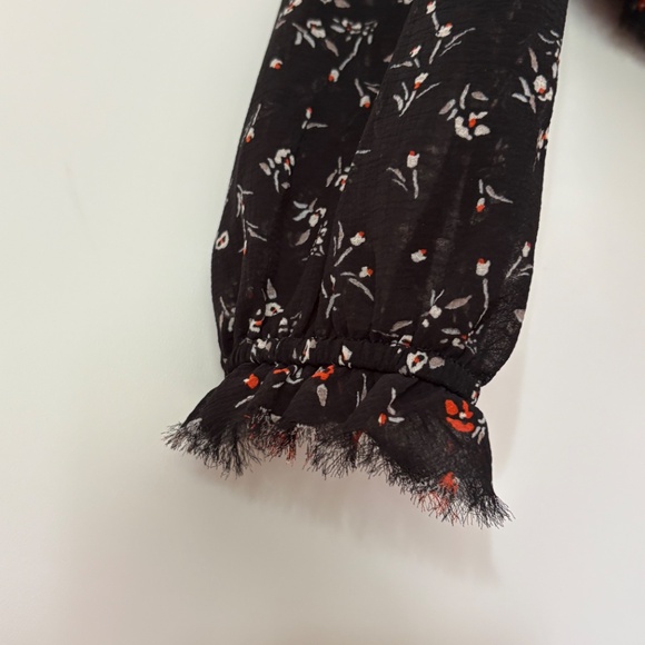 Free People Ruched Square Neck Blouse (Size XS) - Picture 3 of 6